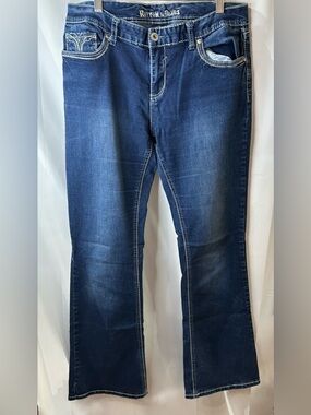 Rhythm & Blues Women's Boot Cut Jeans - Dark Blue